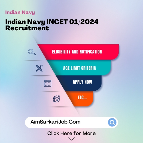 Indian navy incet 01 2024 recruitment