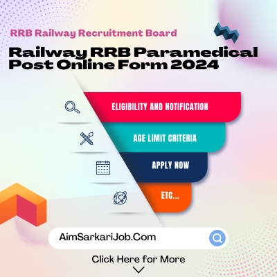 Railway rrb paramedical post online form 2024